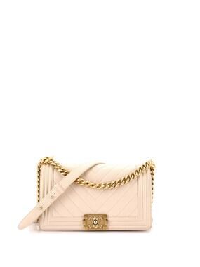 Chanel Boy Flap Bag Chevron Caviar Old #301636C33B